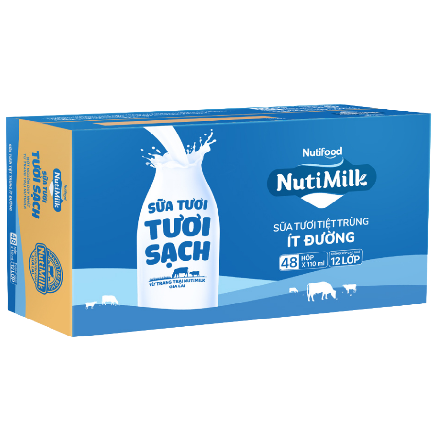 STTT Nutimilk ít đường 110ml*4 1